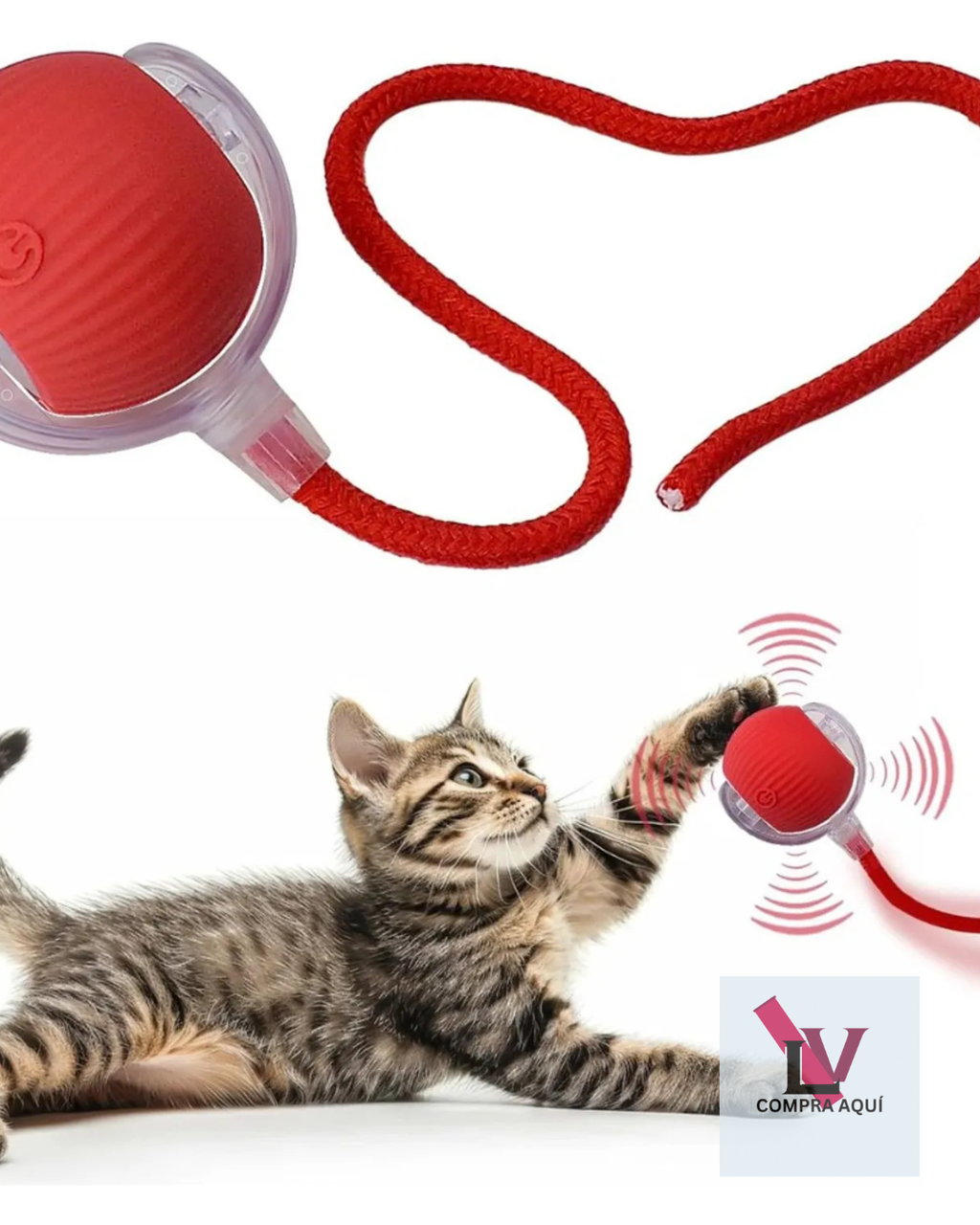 Pelota inteligente con soga